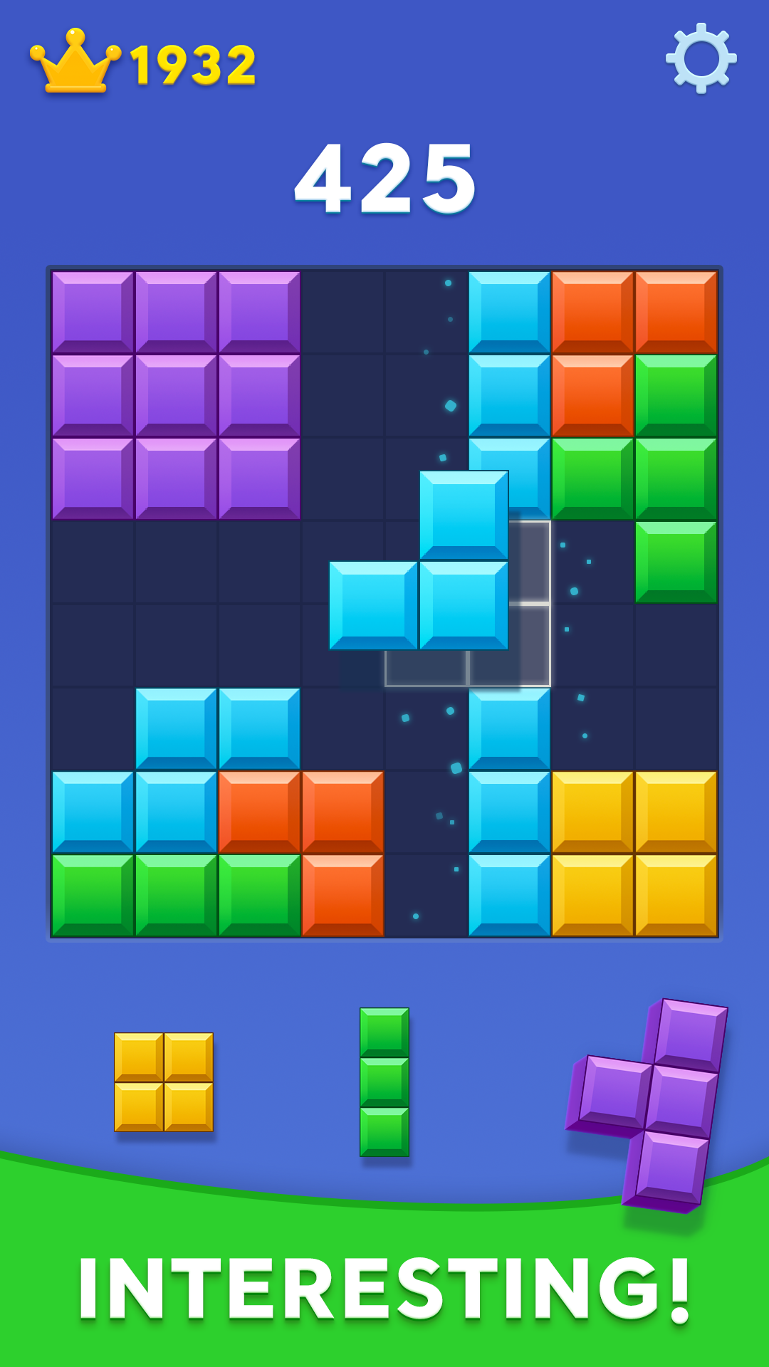 A sparkling Jewels Ancient 2 level with glittering gems waiting to be matched
